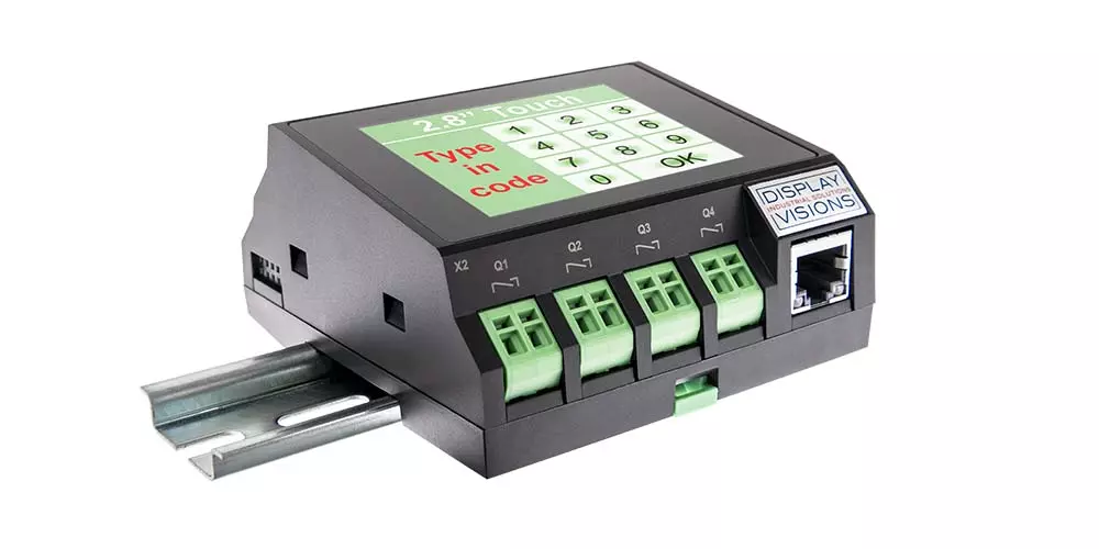 Small controller with display and touch