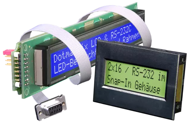 Displays with RS-232 interface Displays with RS-232 interface