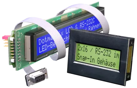Displays with RS-232 interface