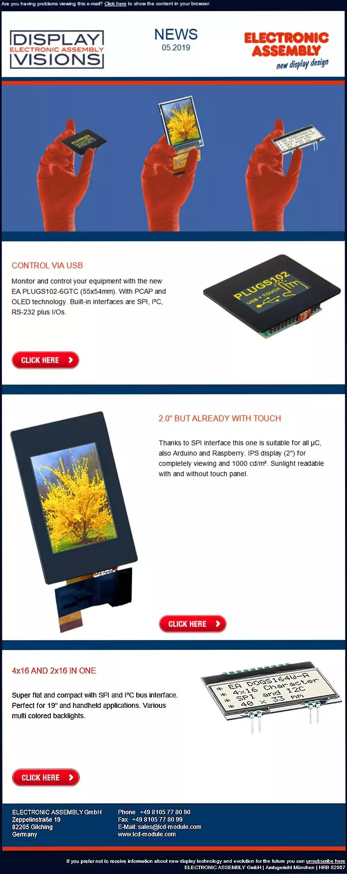 OLED - TOUCH - USB OLED - TOUCH - USB