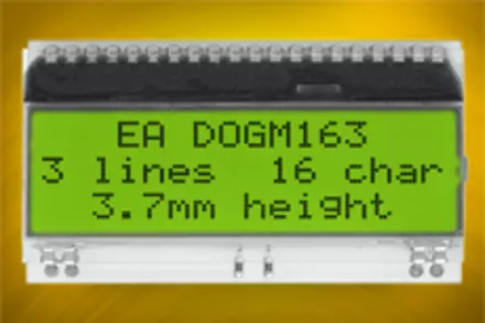 EA DOGM162L-A w./o. backlight EA DOGM162L-A w./o. backlight