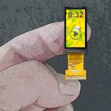 The smallest colour display in the world