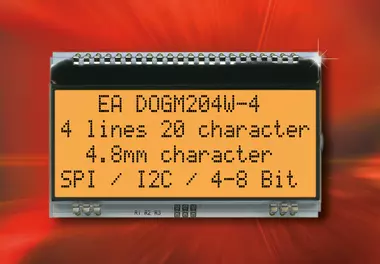Alphanumeric display, modern design Small size, lots of information