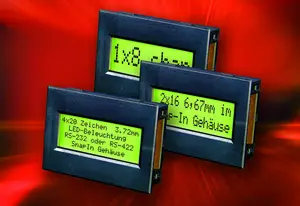 Dotmatrix displays with snap-in housing for easy mounting Dotmatrix displays with snap-in housing for easy mounting