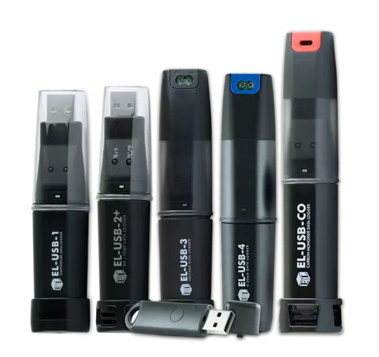 Recording °C, %RH, V, A, CO