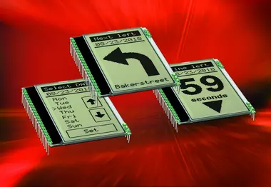 LCD display for vertical installation