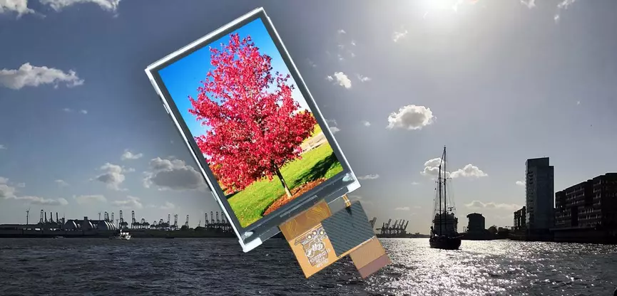 Sonnenlicht-lesbare Displays in Farbe und Monochrom Sonnenlicht-lesbare Displays in Farbe und Monochrom