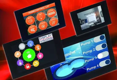 Small control unit with colour display