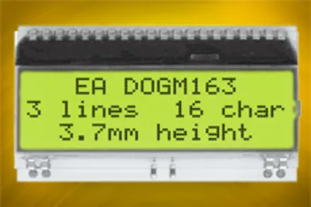 EA DOGM162E-A + EA LED55x31-G EA DOGM162E-A + EA LED55x31-G