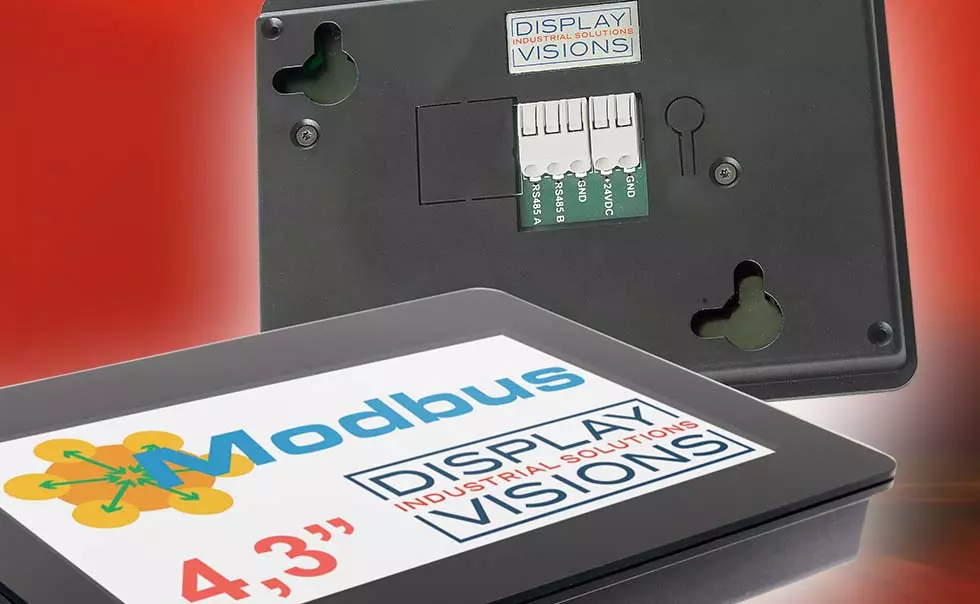 Modbus display with touch Modbus display with touch