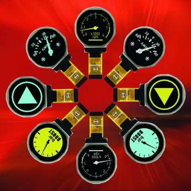 Round OLED displays, fast and temperature-stable