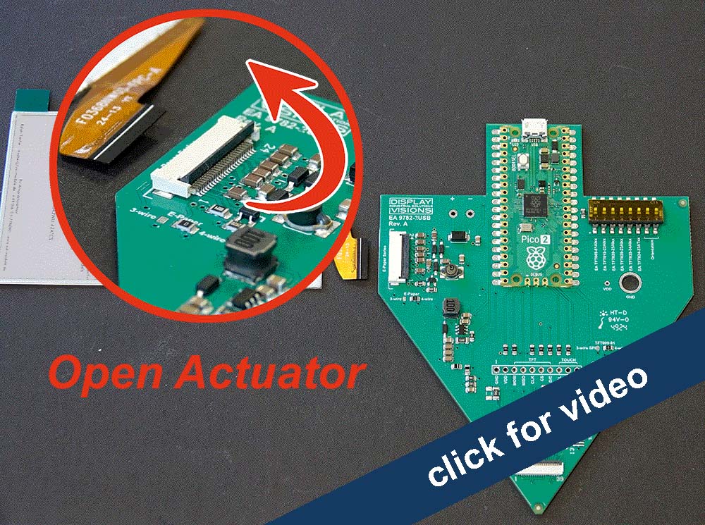 Connect the display Connect the display