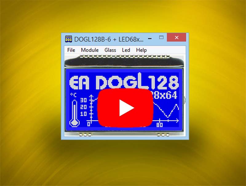 Simulator for LCD DOG Displays