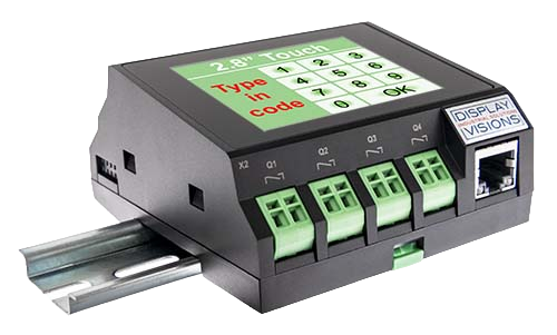 Compact PLC with 2.8" Touchdisplay