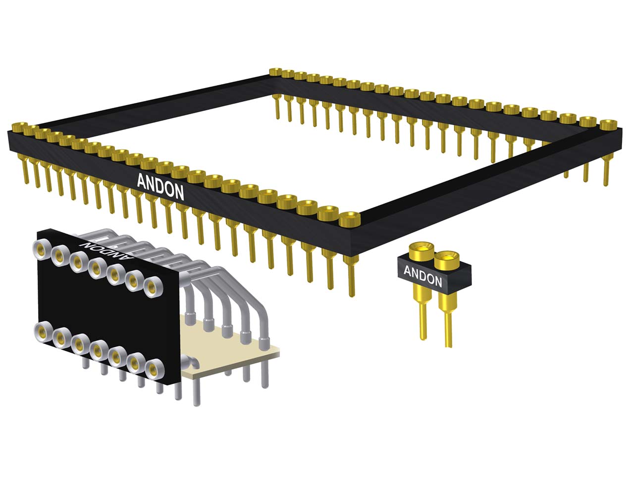 DIP displays can also be assembled via socket