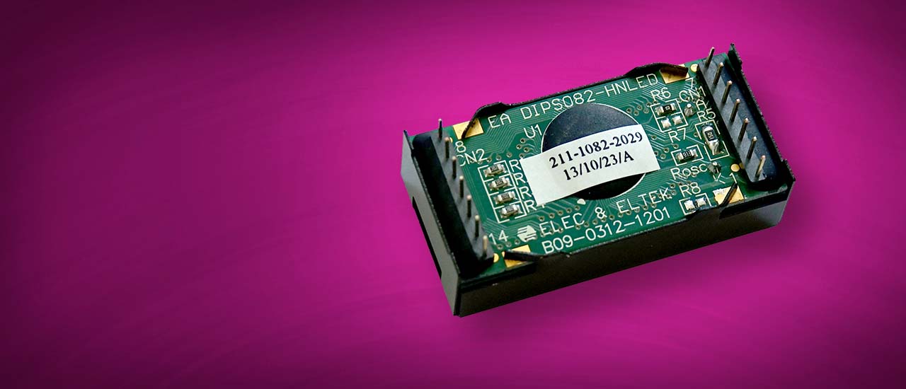 Chip-on-Board (COB) Display EA DIPS082-HNLED long availability, also available in small quantities